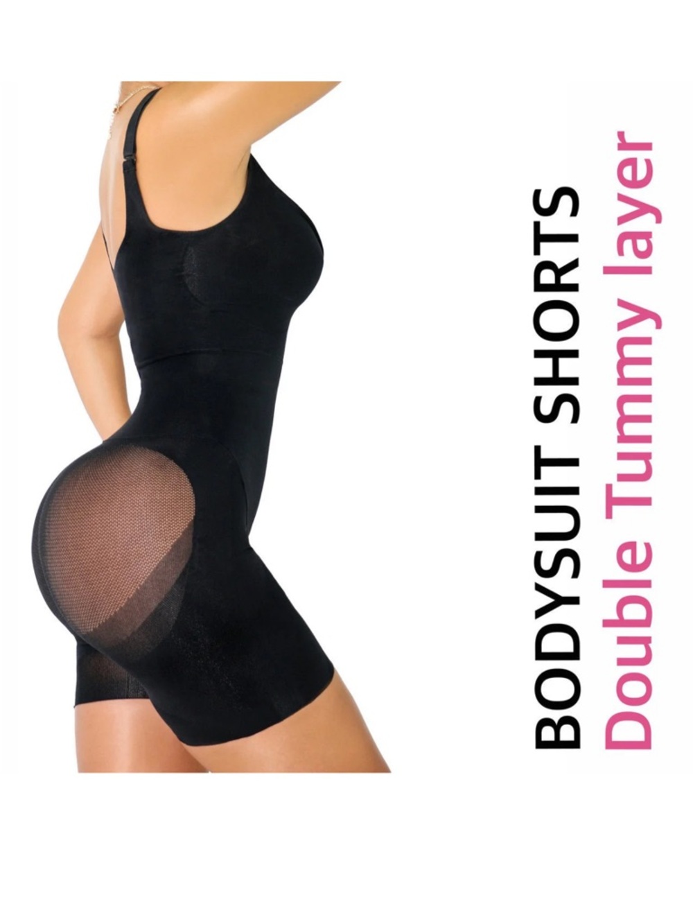 YAHAIRA HAPPY BUTT NO.7 BODYSUIT DOUBLE TUMMY LAYER SHORTS